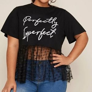 Half Sheer Tee